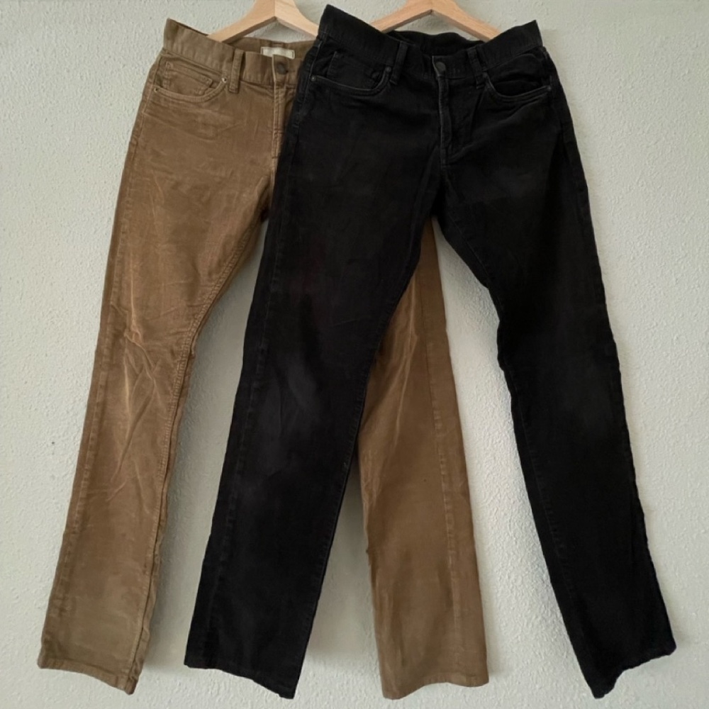 Bundle Deal: Two (2) Pairs of Men’s Uniqlo Slim Straight Corduroy Pants